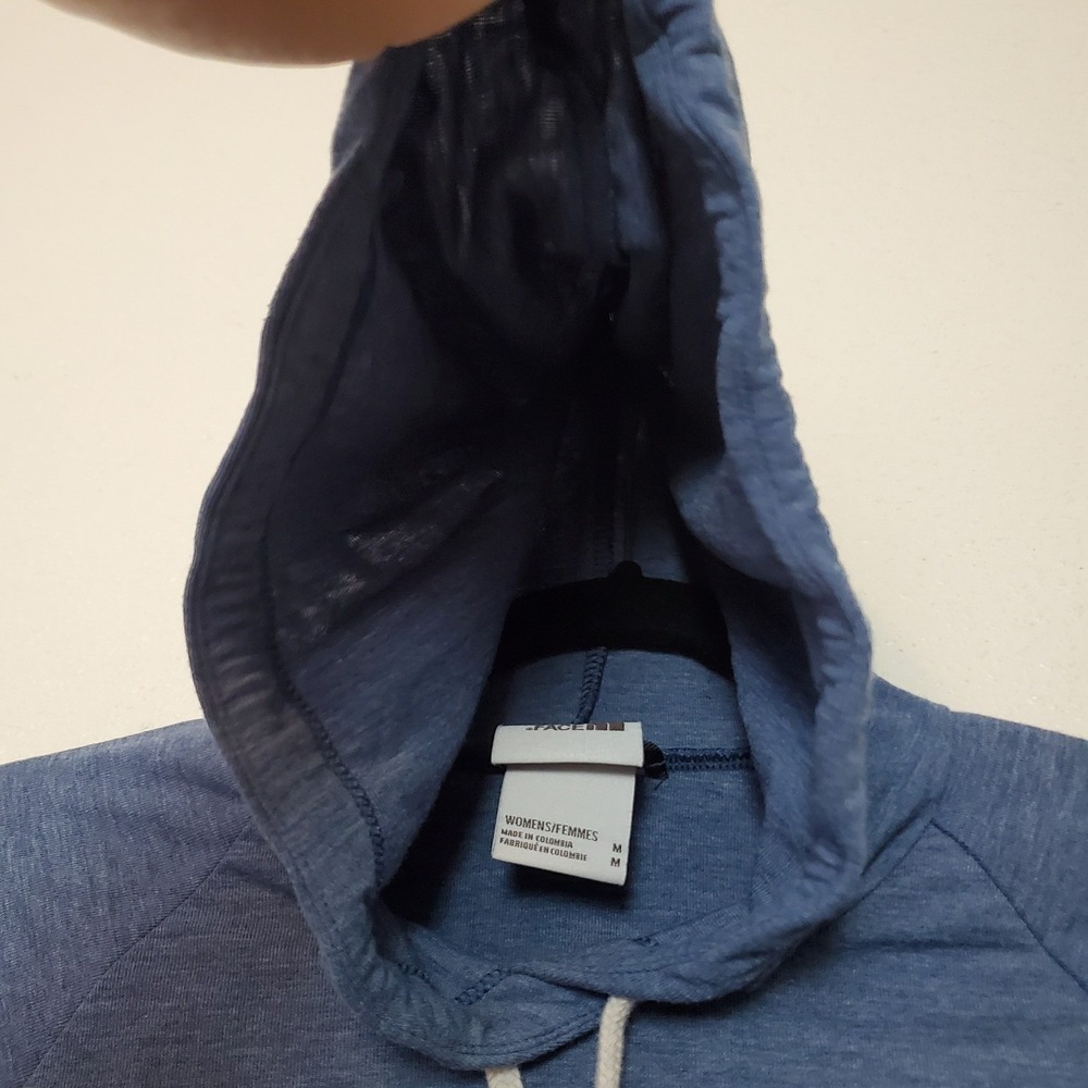 The North Face Womens Blue Heathered Lightweight Hoodie Pullover Size M - Picture 4 of 15